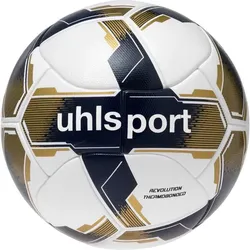 UHLSPORT Ball REVOLUTION THERMOBONDED, weiß/marine/gold, 5
