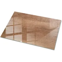 Tulup Tischplatte Braun, Glas 100x70x0.4 cm Esszimmer, Tische, Esstische,