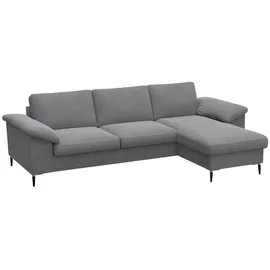 Livetastic Ecksofa, Metall, 3-Sitzer, Ottomane rechts, L-Form, cm, Reach, Goldenes M, Made in EU, Oeko-Tex® Standard 100, FSC Mix, Stoffauswahl, Wohnzimmer, Sofas & Couches, Wohnlandschaften, Ecksofas