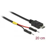 DeLock 85407  USB Stromkabel Micro-B auf 2x 1-pin Header, 20 cm