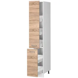 Vicco Apothekerschrank R-Line 30 x 57,2 x 206,8 cm Weiß