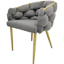 Hti-Living Esszimmerstuhl Alsen Gold / Grau