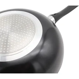 Krüger Wok KRÜGER "Aluminium Wokpfanne, 28 cm", schwarz, H:9cm Ø:28cm, Pfannen, Wok, für Induktions-Kochfelder geeignet