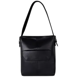 Cowboysbag Brampton Schultertasche Leder 28 cm Laptopfach schwarz