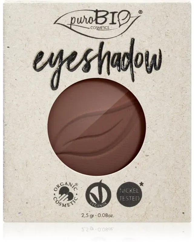 puroBIO Cosmetics Compact Eyeshadows Lidschatten Ersatzfüllung Farbton 03 Brown 2,5 g