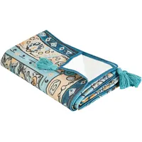 Beliani Picknickdecke KOTLA 150 x 200 cm Blau