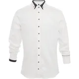 Gipfelstürmer Hemd 420006-3536 in weiß-anthrazit | Gr.: 3XL