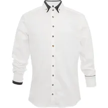 Gipfelstürmer Hemd 420006-3536 in weiß-anthrazit | Gr.: 3XL