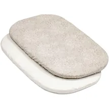 Stokke Stokke® SnooziTM 2er-Pack Spannbetttücher Dandelion Beige - Vanilla Cream, mehrfarbig