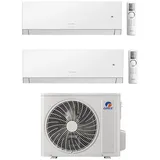 Gree Multi CLIVIA White 2 Raum 5,3kW+7,1kW R32 WiFi Klimaanlage Aggregat 10,5kW