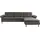 Home Affaire Ecksofa HOME AFFAIRE "Birkholm L-Form", grau (anthrazit), B:267cm H:83cm T:174cm, 100% Polyester, Sofas, Ecksofa, Armlehnverstellung, auch in Easy Clean Bezug - mit Wasser zu reinigen