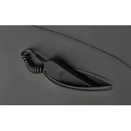 Hukla Sessel Dean Leder 70 x 109 x 88 cm Schwarz elektrisch