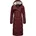 Ragwear Damen, atmungsaktiver Wintermantel warmer wasserdichter Steppmantel lang mit Kapuze Pavla Long Intl Wine Red Gr. S - S