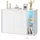 songmics home Sideboard  Beleuchtet  Weiß