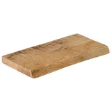 Sam Steckboard mit Baumkante Wandregal Mango rough lackiert 30 x 20 Amanda - 2 Jahre Gewährleistung - mind. 14 Tage Rückgaberecht