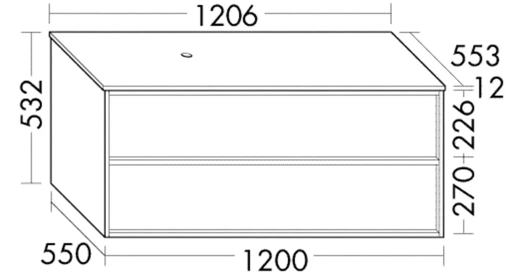 Burgbad Konsole +WTU Uomo PG2 schw. Solid Matt/Feinstein Nachtschw., SHQB121LF7471A0392 SHQB121LF7471A0392