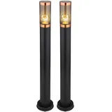 GLOBO Stehlampe 1x E27 schwarz