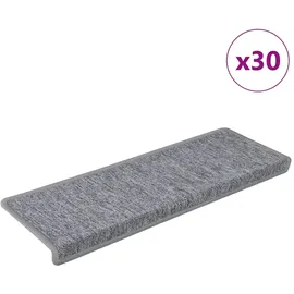vidaXL Stufenmatte 65 x 21 cm Hellgrau