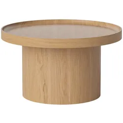 Bolia - Plateau Couchtisch, Ø 61 cm, Eiche lackiert