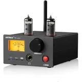 AIYIMA T5 V2.0 6K4 Röhrenverstärker Kopfhörerverstärker 2.0 Stereo Mini HiFi Verstärker 160Wx2 Bluetooth QCC3034 Aptx-hd Receiver TDA7498E Digitalverstärker mit 2-Wege Analog Audio Cinch Eingang