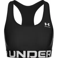 Under Armour HeatGear Armour Mid Support Sport-BH Damen 001 black/white M
