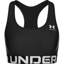 Under Armour HeatGear Armour Mid Support Sport-BH Damen 001 black/white M