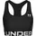 Under Armour HeatGear Armour Mid Support Sport-BH Damen 001 black/white M