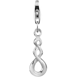 Nenalina Maori Infinity Life Symbol-Charm 925 Silber Charms & Kettenanhänger   Damen 