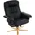 MCW Relaxsessel H56 Kunstleder 80 x 100 x 70 cm schwarz ohne Hocker