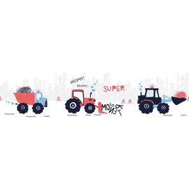 A.S. Création Super Tractor Bordüre 16 cm 155 m schwarz 403736