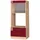 Vicco Geräteumbauschrank Fame-Line 60 x 58 x 153,6 cm Rot