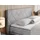 MKS Meble Boxspringbett Hellgrau, Textil, 2-Sitzer, H4, Rechteckig, 180x200 cm, Schlafzimmer, Betten, Boxspringbetten