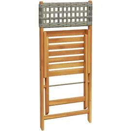 vidaXL Gartenstuhl 47 x 52,5 x 80 cm grau 8 St.