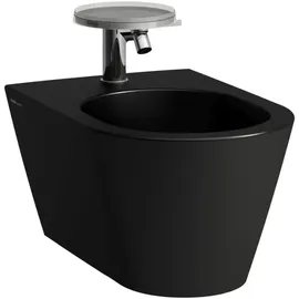 Laufen Kartell Wand-Bidet 1 Hahnloch, schwarz matt