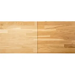 OSMOLeimholz Eiche Naturwuchs 27mm 1750x800; Tischplatte, roh, alle 4 Kanten abgerundet