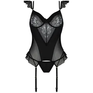 Casmir Corsage Casmir - CA Kitasana corset & thong black-purple lila|schwarz XXL