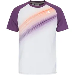 Head Tennis-Tshirt Performance (Moisture Transfer Microfiber Technologie) violett/weiss Herren