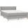 vidaXL Boxspringbett 140 x 200 cm Hellgrau