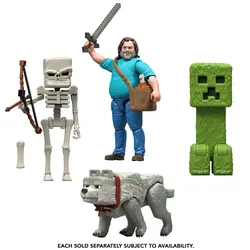 Minecraft Spielzeug Actionfigur und Zubehör, Inspiriert von Ein Minecraft Film“, 8 cm (Stile können abweichen) , 1 Stück, sortiert