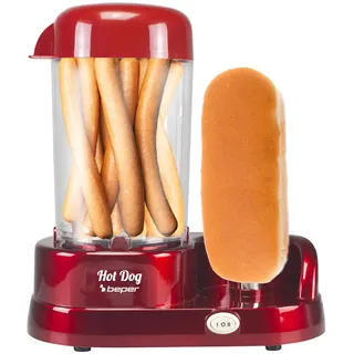 Beper P101CUD501 Hot Dog Maschine, 350W, ABS, Rot