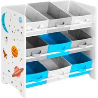 Songmics Kinderregal 62,5 x 29,5 x 60,0 cm Holz weiß