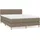 vidaXL Boxspringbett 140 x 200 cm Taupe
