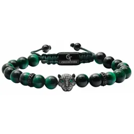 GT Collection Armband Leopard Head in green | Gr.: onesize
