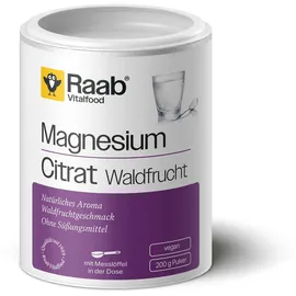 Raab Vitalfood Magnesiumcitrat Waldfrucht Pulver 200 g