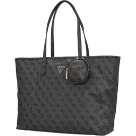 GUESS Shopper Power Play Large Tech Logo Coal Grau Damen