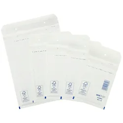 VEPATIM 200x BUDGET Luftpolstertaschen 2/B-12 120x215mm passend für A6 weiß