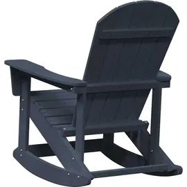 vidaXL Adirondack Schaukelstühle 2-Tlg 3335835 2 pcs  Marineblau HDPE 2 St.