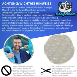 poolpanda Power rund | transparent 300 my 16 mm Luftblasen
