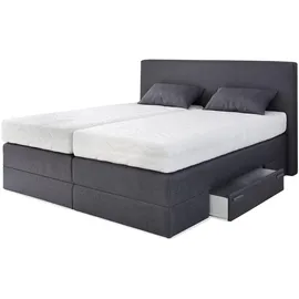 Westfalia Schlafkomfort Boxspringbett 180 x 200 cm H3 Grau