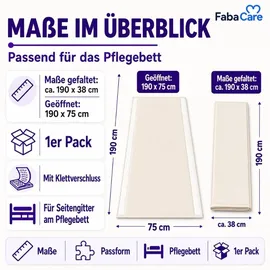 Careline Bettschutzgitter 1 St 76,5-86 cm Weiß